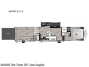 Call now about this 2025 Forest River Cherokee Wolf Pack 365PACK15.5! 2025 Forest River Cherokee Wolf Pack 365PACK15.5 - New Toy Hauler For Sale by Fun Town RV - San Angelo in San Angelo, Texas features Slideout
