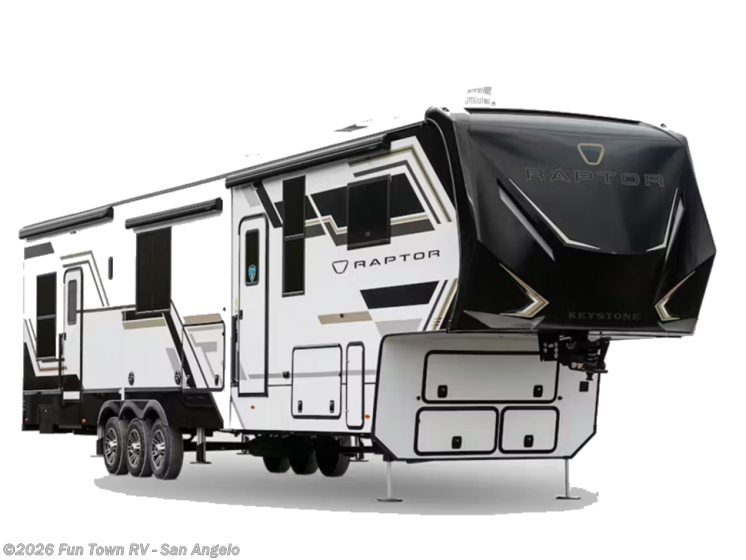 Email now about this 2026 Keystone Raptor 441! New 2026 Keystone Raptor 441 available in San Angelo, Texas