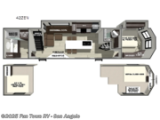 Call now about this 2026 Forest River Wildwood Grand Lodge 42ZEN! 2026 Forest River Wildwood Grand Lodge 42ZEN - New Destination Trailer For Sale by Fun Town RV - San Angelo in San Angelo, Texas features Slideout