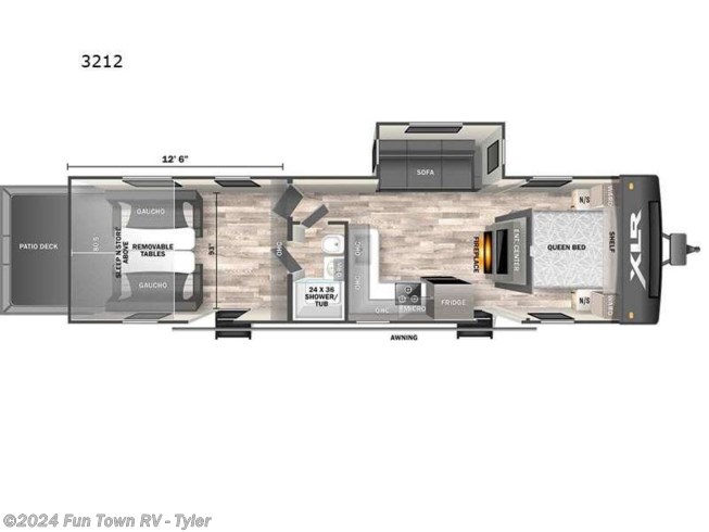 2023 Forest River XLR Hyper Lite 3212 - New Toy Hauler For Sale by Fun Town RV - Tyler in Mineola, Texas