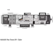 Call now about this 2026 Keystone Raptor 415! 2026 Keystone Raptor 415 - New Toy Hauler For Sale by Fun Town RV - Tyler in Mineola, Texas features Slideout
