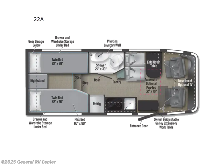 Email now about this 2025 Winnebago Ekko 22A-P! New 2025 Winnebago Ekko 22A-P available in Clarkston, Michigan