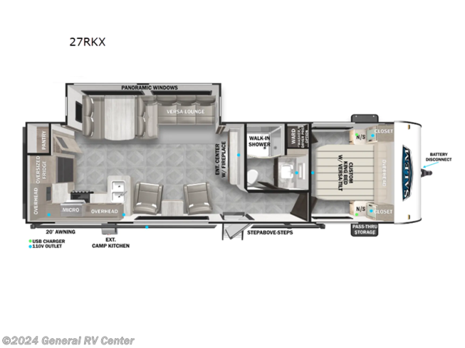 2024 Forest River Salem 27RKX - New Travel Trailer For Sale by General RV Center in Ocala, Florida
