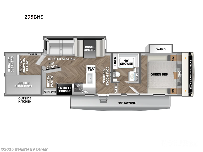 Call now about this 2025 Prime Time Crusader 295BHS! 2025 Prime Time Crusader 295BHS - New Fifth Wheel For Sale by General RV Center in Ocala, Florida