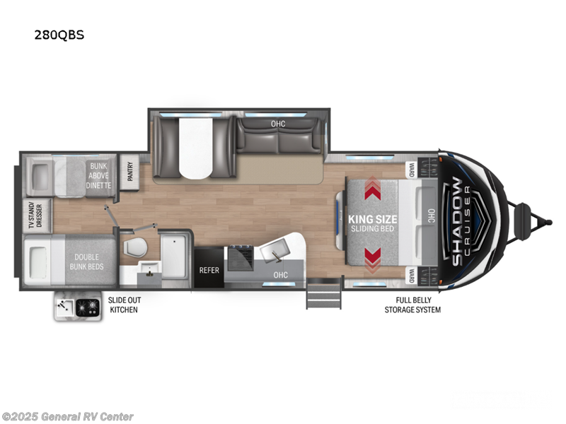 Call now about this 2022 Cruiser RV Shadow Cruiser 280QBS-1SL! 2022 Cruiser RV Shadow Cruiser 280QBS-1SL - Used Travel Trailer For Sale by General RV Center in Dover, Florida