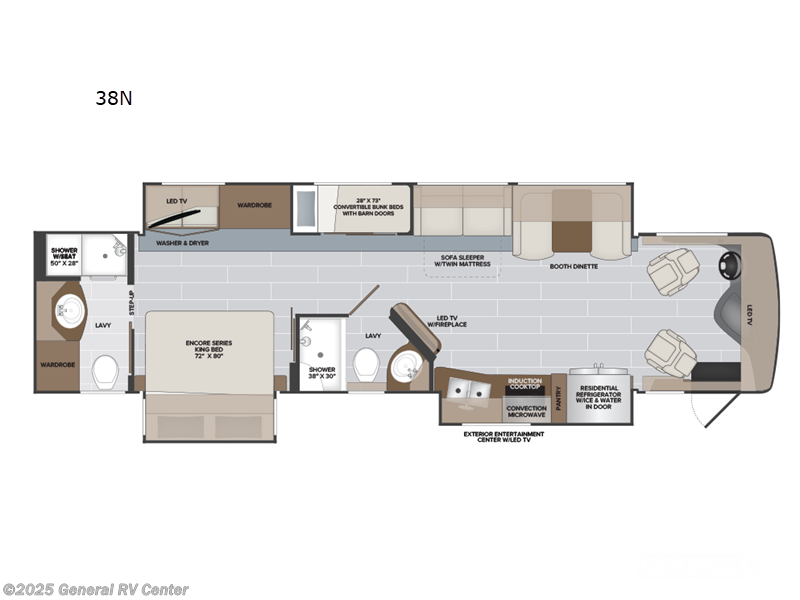 Call now about this 2025 Holiday Rambler Endeavor 38N! 2025 Holiday Rambler Endeavor 38N - New Class A For Sale by General RV Center in Dover, Florida