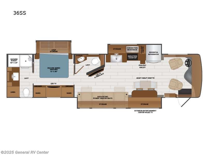 Call now about this 2025 Fleetwood Frontier 36SS! 2025 Fleetwood Frontier 36SS - New Class A For Sale by General RV Center in Draper, Utah features Slideout