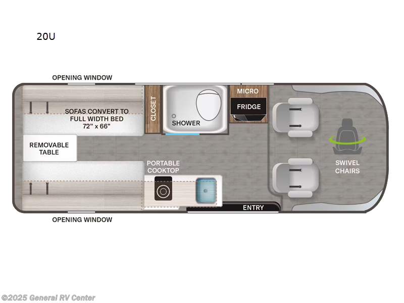 Call now about this 2026 Thor Motor Coach Sequence 20U! 2026 Thor Motor Coach Sequence 20U - New Class B For Sale by General RV Center in Draper, Utah
