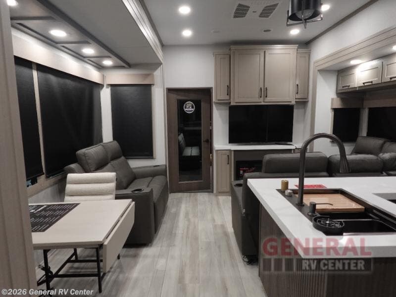 Contact us now about this 2026 Grand Design Momentum M-Class 395MS! 2026 Momentum M-Class 395MS by Grand Design from General RV Center in Draper, Utah