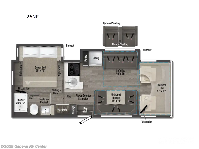 Call now about this 2026 Winnebago Spirit 26NP! 2026 Winnebago Spirit 26NP - New Class C For Sale by General RV Center in Ashland, Virginia