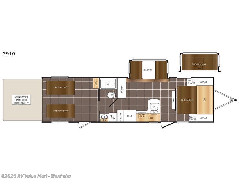 Call now about this 2017 Prime Time Fury 2910! 2017 Prime Time Fury 2910 - Used Toy Hauler For Sale by RV Value Mart - Manheim in Manheim, Pennsylvania features Slideout