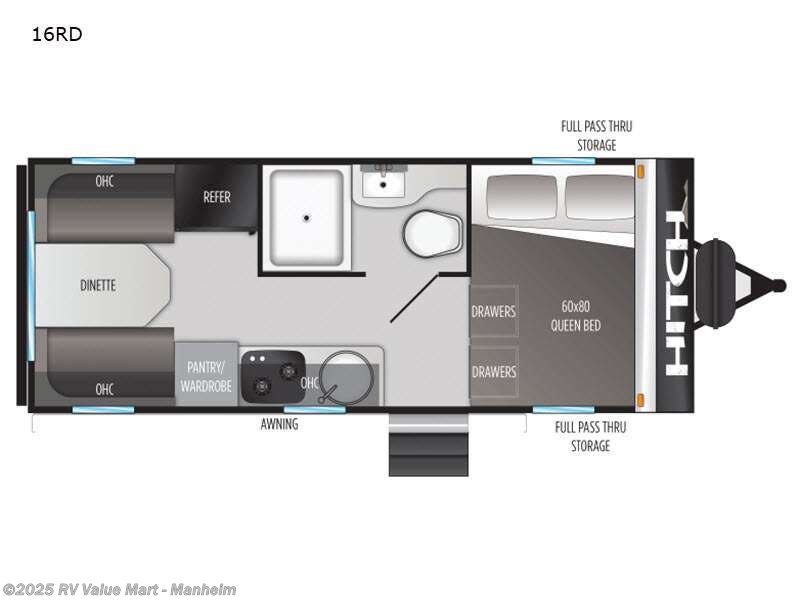 Call now about this 2021 Cruiser RV Hitch 16RD! 2021 Cruiser RV Hitch 16RD - Used Travel Trailer For Sale by RV Value Mart - Manheim in Manheim, Pennsylvania