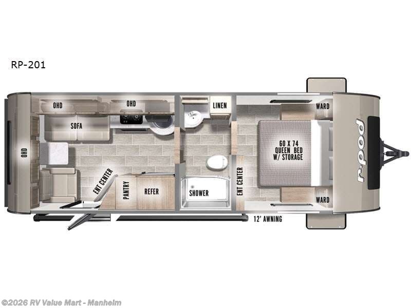 Call now about this 2021 Forest River R Pod RP-201! 2021 Forest River R Pod RP-201 - Used Travel Trailer For Sale by RV Value Mart - Manheim in Manheim, Pennsylvania