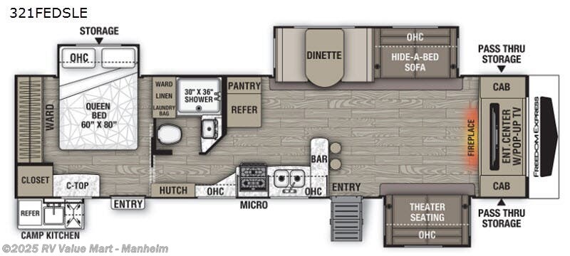 Call now about this 2020 Coachmen Freedom Express Liberty Edition 321FEDSLE! 2020 Coachmen Freedom Express Liberty Edition 321FEDSLE - Used Travel Trailer For Sale by RV Value Mart - Manheim in Manheim, Pennsylvania features Slideout