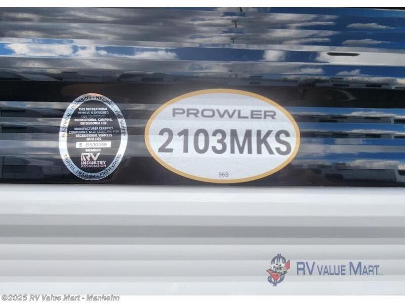 Contact us now about this 2026 Heartland Prowler 2103MKS! 2026 Prowler 2103MKS by Heartland from RV Value Mart - Manheim in Manheim, Pennsylvania