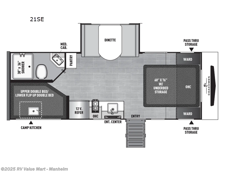 Call now about this 2026 Coachmen Freedom Express Select 21SE! 2026 Coachmen Freedom Express Select 21SE - New Travel Trailer For Sale by RV Value Mart - Manheim in Manheim, Pennsylvania features Slideout