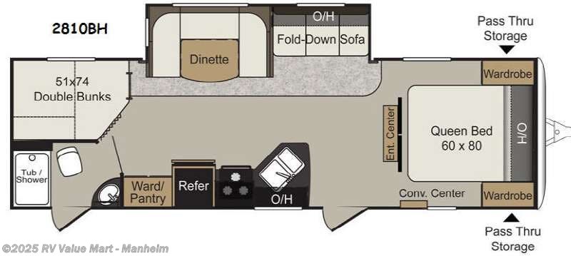 Call now about this 2015 Keystone Passport 2810BH Grand Touring! 2015 Keystone Passport 2810BH Grand Touring - Used Travel Trailer For Sale by RV Value Mart - Manheim in Manheim, Pennsylvania features Slideout