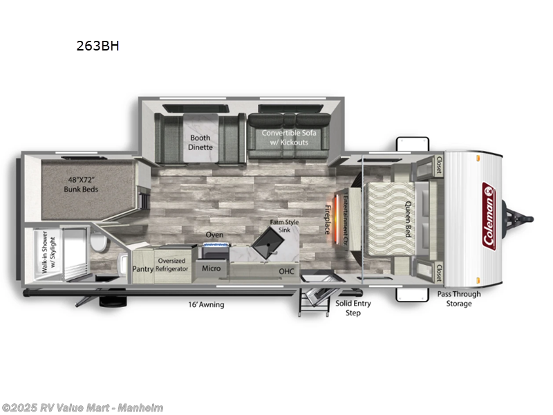Call now about this 2024 Coleman Lantern 263BH! 2024 Coleman Lantern 263BH - Used Travel Trailer For Sale by RV Value Mart - Manheim in Manheim, Pennsylvania features Slideout