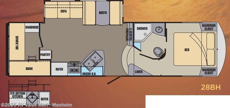 Call now about this 2014 Shasta Phoenix Rise 28BH! 2014 Shasta Phoenix Rise 28BH - Used Fifth Wheel For Sale by RV Value Mart - Manheim in Manheim, Pennsylvania features Slideout