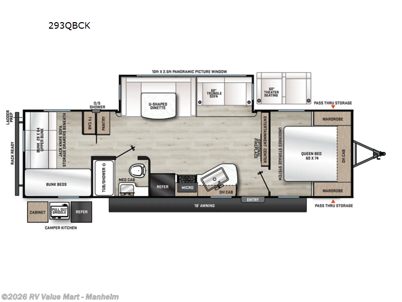 Call now about this 2026 Coachmen Catalina Legacy Edition 293QBCK! 2026 Coachmen Catalina Legacy Edition 293QBCK - New Travel Trailer For Sale by RV Value Mart - Manheim in Manheim, Pennsylvania features Slideout