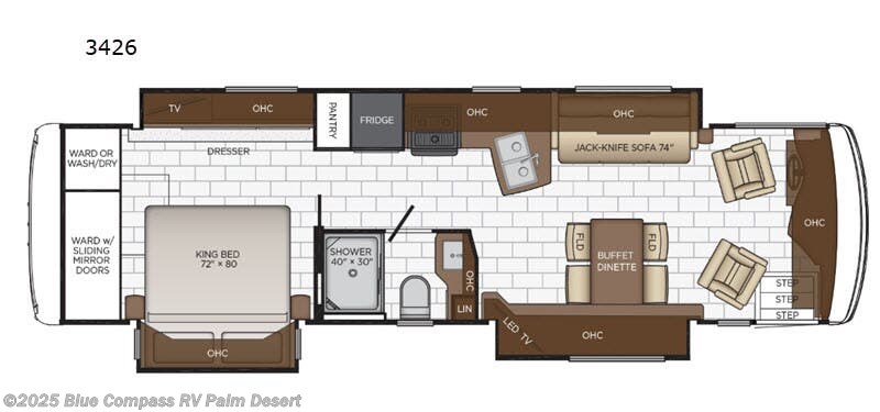 Call now about this 2020 Newmar Kountry Star 3426! 2020 Newmar Kountry Star 3426 - Used Class A For Sale by Blue Compass RV Palm Desert in Palm Desert, California features Slideout