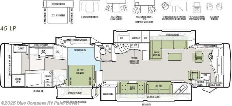 Call now about this 2013 Tiffin Allegro Bus 45 LP! 2013 Tiffin Allegro Bus 45 LP - Used Class A For Sale by Blue Compass RV Palm Desert in Palm Desert, California features Slideout