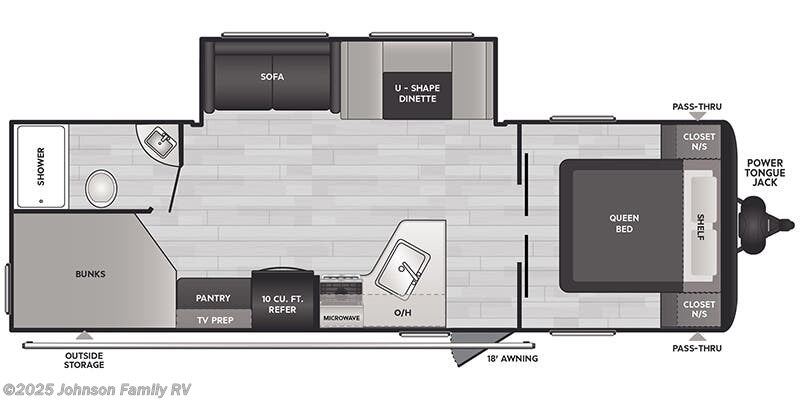 Stock Image for 2025 Keystone East 269DBC (options and colors may vary)