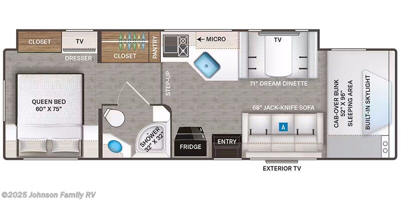 Floorplan of 2024 Thor Motor Coach Quantum