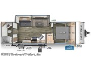 Floorplan of 2024 Forest River Cherokee Grey Wolf 26LK