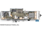 Floorplan of 2024 Forest River Cherokee Grey Wolf 29NM