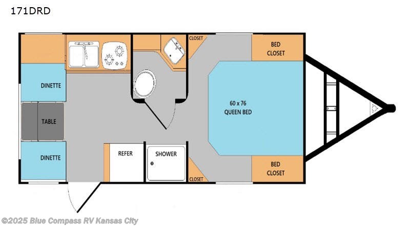Call now about this 2020 Riverside RV Retro 171DRD! 2020 Riverside RV Retro 171DRD - Used Travel Trailer For Sale by Blue Compass RV Kansas City in Grain Valley, Missouri