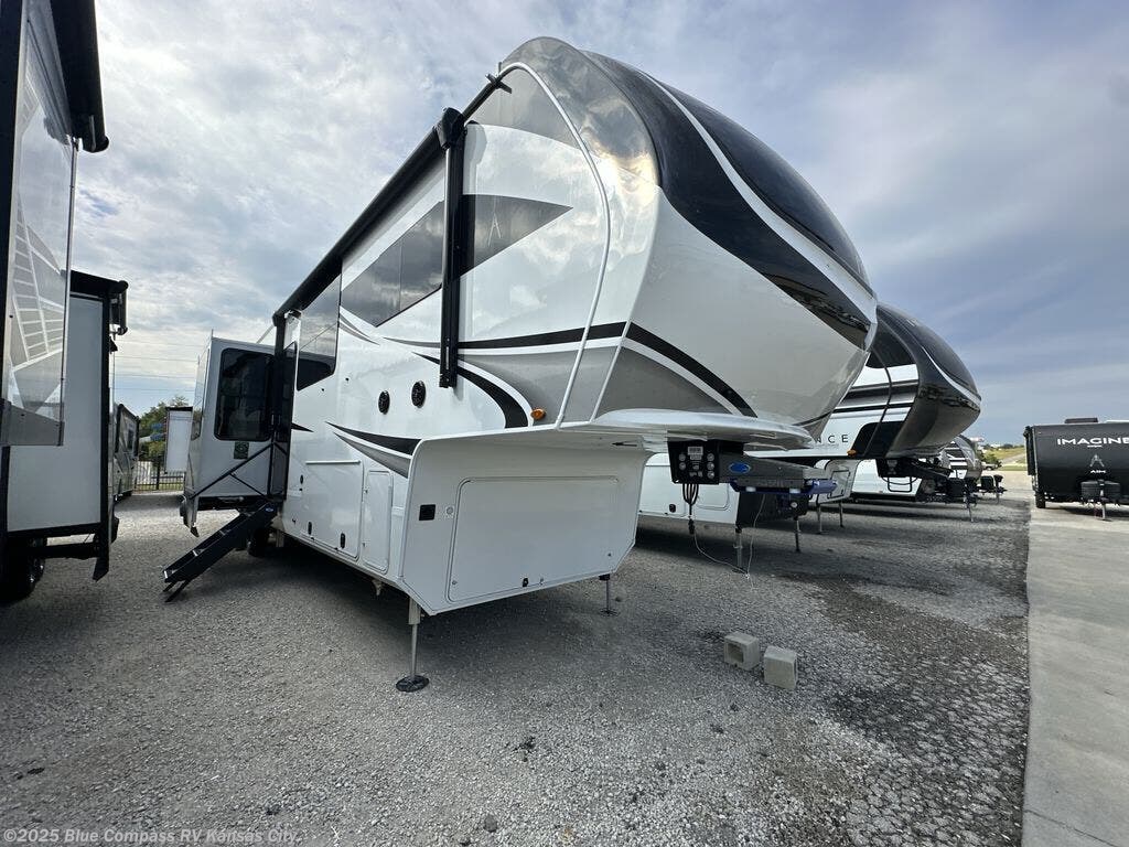 Contact us now about this 2026 Grand Design Solitude 390RK! 2026 Solitude 390RK by Grand Design from Blue Compass RV Kansas City in Grain Valley, Missouri