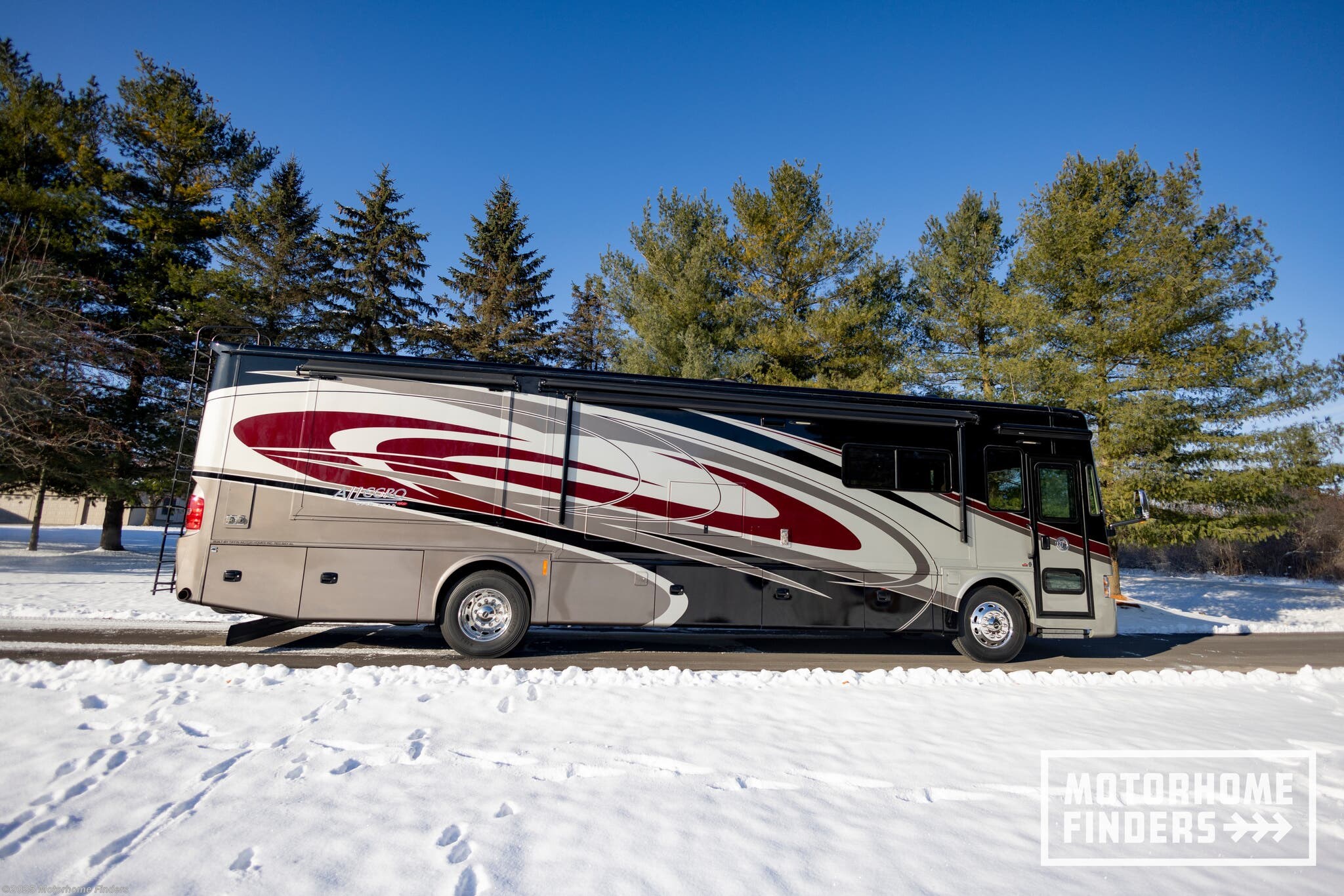 Call now about this 2017 Tiffin Allegro Red 37PA! 2017 Tiffin Allegro Red 37PA - Used Diesel Pusher For Sale by Motorhome Finders in Saline, Michigan features Outside Entertainment Center, King Size Bed, Water Heater, Air Assist Suspension, Kitchen Sink