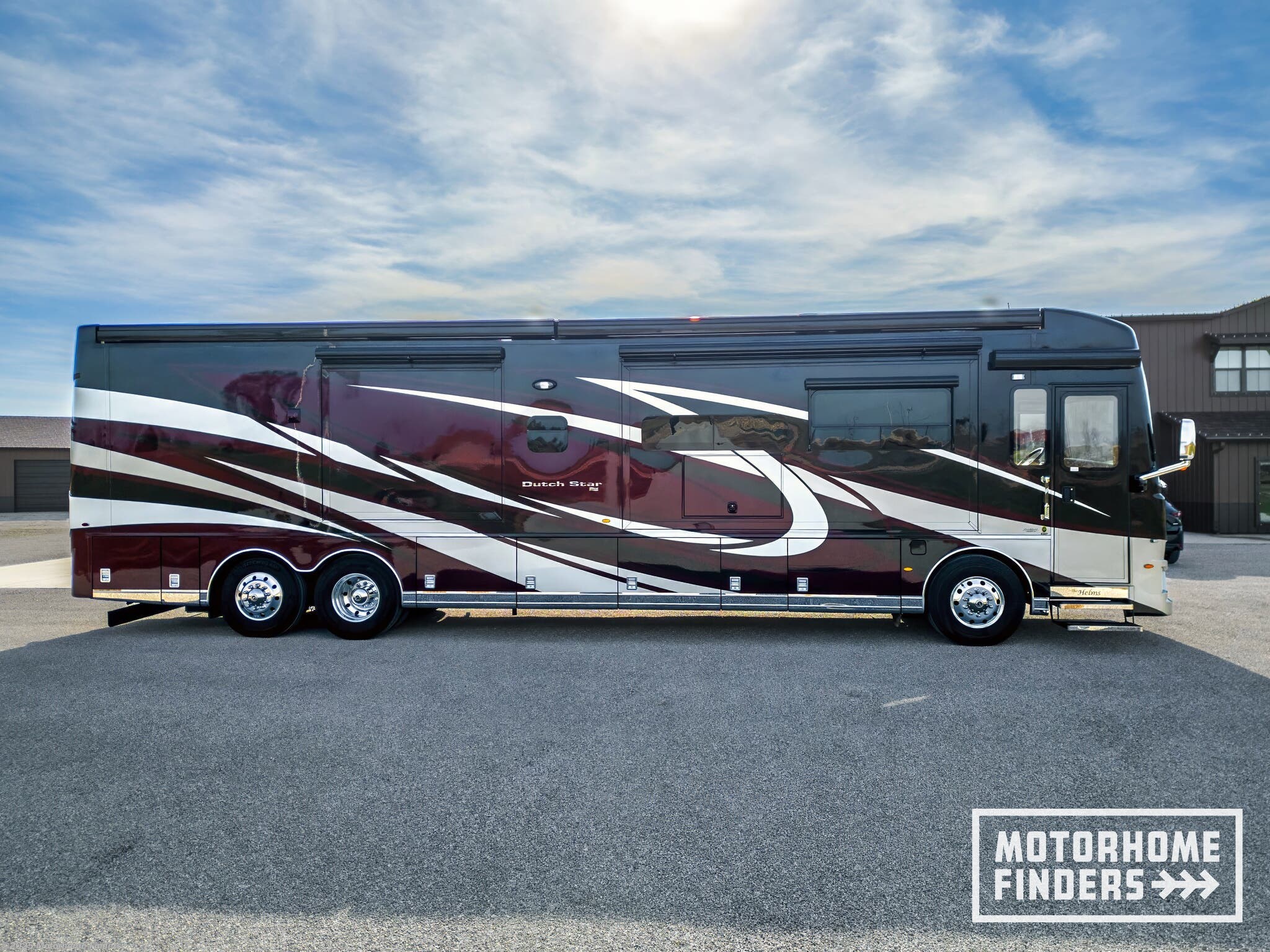 Call now about this 2021 Newmar Dutch Star 4369! 2021 Newmar Dutch Star 4369 - Used Diesel Pusher For Sale by Motorhome Finders in Big Cabin, Oklahoma features King Size Bed, Satellite Dish, Leather Furniture, Self Contained, Stove