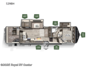 Call now about this 2022 Forest River Flagstaff Super Lite 529BH! 2022 Forest River Flagstaff Super Lite 529BH - Used Fifth Wheel For Sale by Royal RV Center in Middlebury, Indiana features Slideout