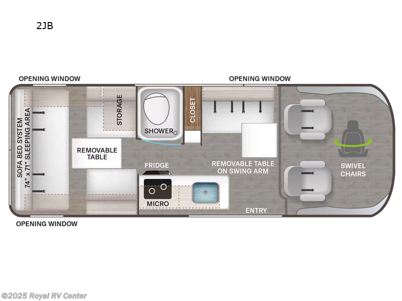 Call now about this 2025 Thor Motor Coach Twist 2JB! 2025 Thor Motor Coach Twist 2JB - New Class B For Sale by Royal RV Center in Middlebury, Indiana