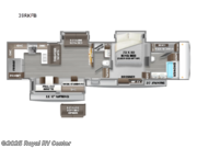 Call now about this 2025 Forest River Riverstone Legacy 39RKFB! 2025 Forest River Riverstone Legacy 39RKFB - New Fifth Wheel For Sale by Royal RV Center in Middlebury, Indiana features Slideout