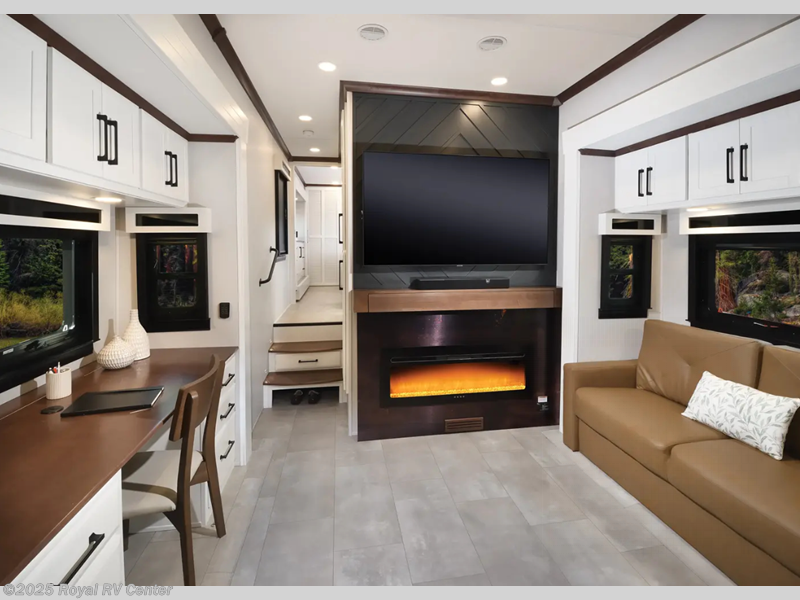 Contact us now about this 2026 Forest River RiverStone 421FK! 2026 RiverStone 421FK by Forest River from Royal RV Center in Middlebury, Indiana