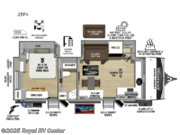 Call now about this 2026 Forest River Un-Mapped 25FK! 2026 Forest River Un-Mapped 25FK - New Travel Trailer For Sale by Royal RV Center in Middlebury, Indiana features Slideout