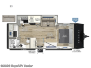 Call now about this 2026 Brinkley RV Model Ix 23! 2026 Brinkley RV Model Ix 23 - New Travel Trailer For Sale by Royal RV Center in Middlebury, Indiana features Slideout