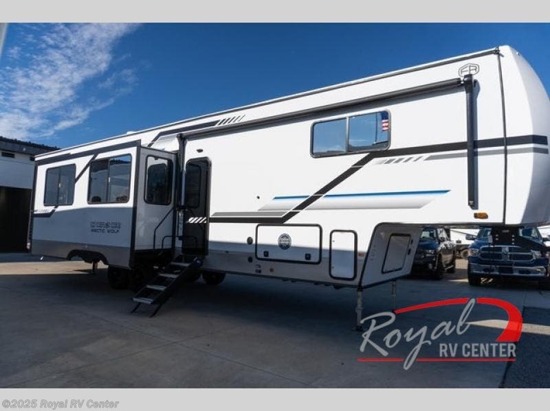 Email now about this 2025 Forest River Cherokee Arctic Wolf Suite 3800DECK! New 2025 Forest River Cherokee Arctic Wolf Suite 3800DECK available in Middlebury, Indiana