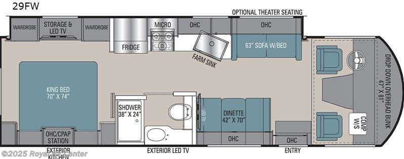 Call now about this 2021 Coachmen Mirada 29FW! 2021 Coachmen Mirada 29FW - Used Class A For Sale by Royal RV Center in Middlebury, Indiana features Slideout