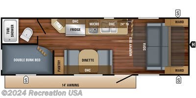 2017 Jayco Jay Feather 7 22BHM - Used Travel Trailer For Sale by Recreation USA in Longs - North Myrtle Beach, South Carolina