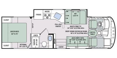 Floorplan of 2016 Thor Motor Coach A.C.E. 29.2