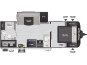 Call now about this 2021 Keystone Premier 23RBPR! Floorplan of 2021 Keystone Premier 23RBPR