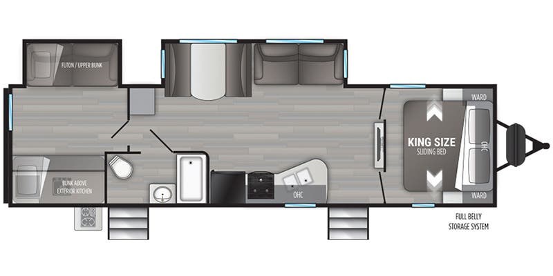 Call now about this 2022 Cruiser RV MPG MPG 3100BH! Floorplan of 2022 Cruiser RV MPG MPG 3100BH