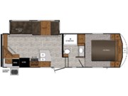 Call now about this 2018 Prime Time Crusader Lite 26RE! Floorplan of 2018 Prime Time Crusader Lite 26RE