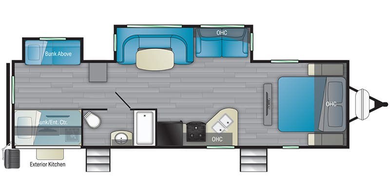 Floorplan of 2022 Heartland Mallard M32