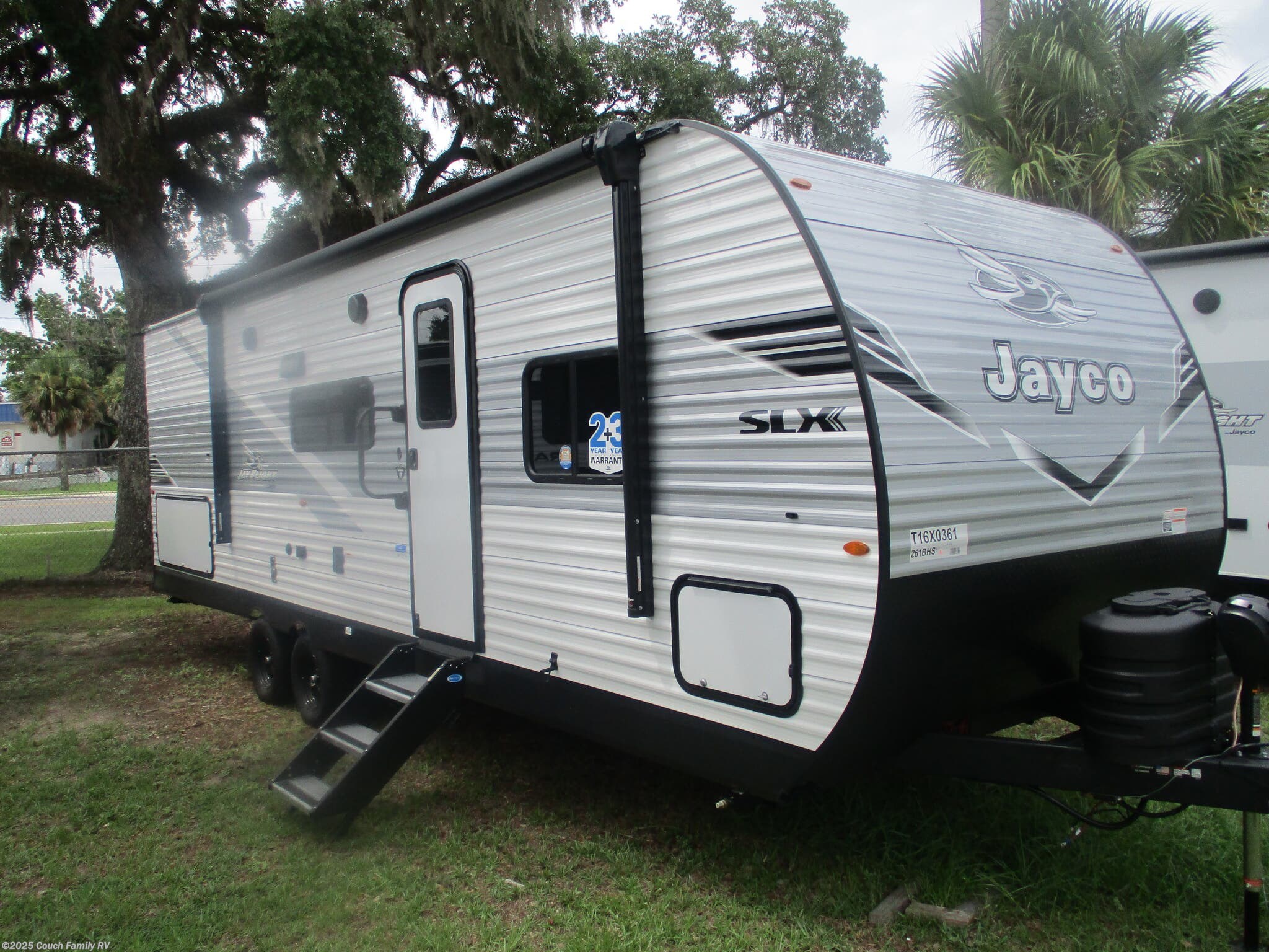 Call now about this 2026 Jayco Jay Flight SLX 261BHS! 2026 Jayco Jay Flight SLX 261BHS - New Travel Trailer For Sale by Couch Family RV in Cross City, Florida features Oven, Booth Dinette, Spare Tire Kit, External Shower, Surround Sound System