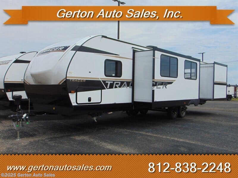 Contact us now about this 2025 Prime Time Tracer 32DSB! 2025 Tracer 32DSB by Prime Time from Gerton Auto Sales in Mt. Vernon, Indiana